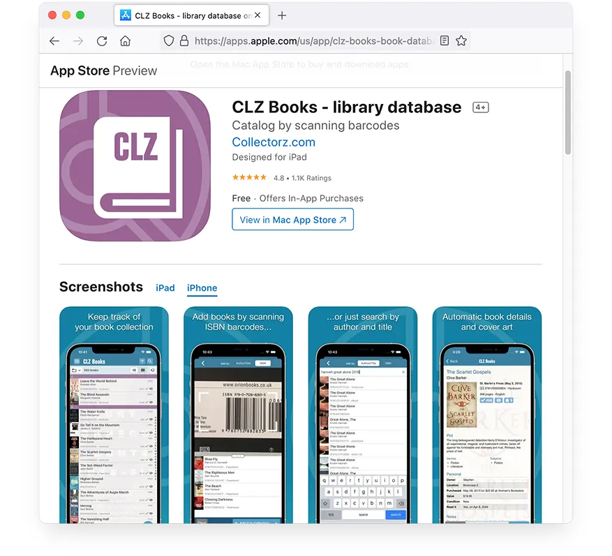 CLZ Books App