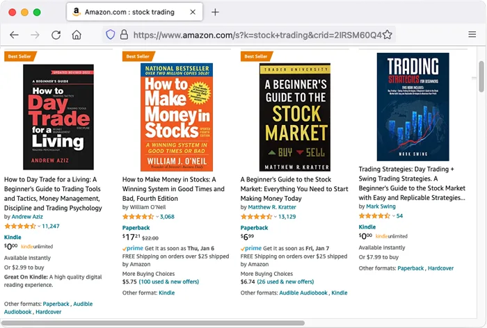 Stock trading books