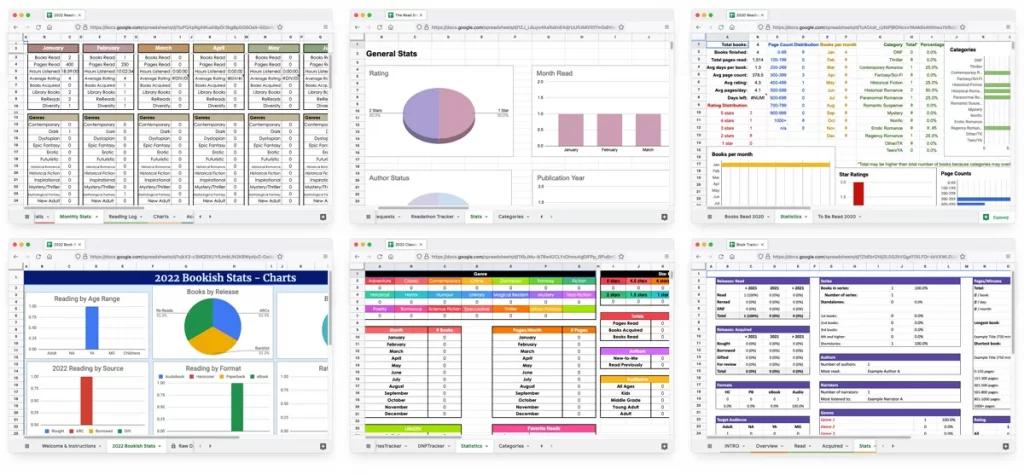 6 Best Book Tracking Spreadsheets For 2023 - Basmo
